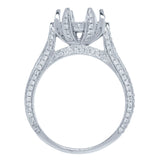 0.48ct 14k White Gold Diamond Semi-mount Ring