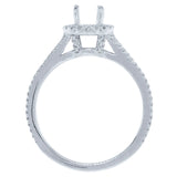 0.38ct 14k White Gold Diamond Semi-mount Ring