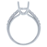 0.41ct 14k White Gold Diamond Semi-mount Ring