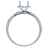 0.35ct 18k White Gold Diamond Semi-mount Ring