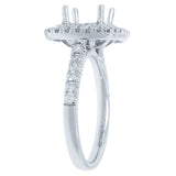 0.82ct 18k White Gold Diamond Semi-mount Ring