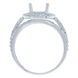 0.60ct 14k White Gold Diamond Semi-mount Ring