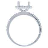 0.38ct 18k White Gold Diamond Semi-mount Ring