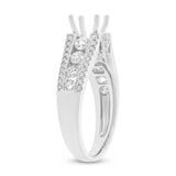 1.20ct 14k White Gold Diamond Semi-mount Ring