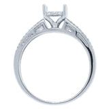 0.35ct 14k White Gold Diamond Semi-mount Ring