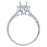0.20ct 14k White Gold Diamond Semi-mount Ring