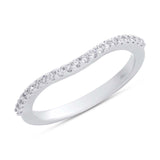 0.25ct 14k White Gold Diamond Lady's Shadow Band