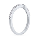 0.25ct 14k White Gold Diamond Lady's Shadow Band