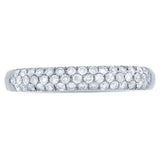 0.38ct 14k White Gold Diamond Lady's Pave Band