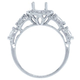 0.77ct 14k White Gold Diamond Semi-mount Ring