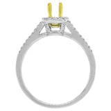 0.36ct 14k Two-tone Gold Diamond Semi-mount Ring