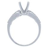 0.50ct 14k White Gold Diamond Semi-mount Ring