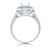0.80ct 14k White Gold Diamond Semi-mount Ring