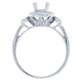 0.37ct 14k White Gold Diamond Semi-mount Ring