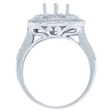 0.32ct 14k White Gold Diamond Semi-mount Ring
