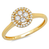 0.23ct 14k Yellow Gold Diamond Lady's Ring