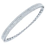 1.85ct 14k White Gold Diamond Bangle