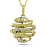0.08ct 14k Yellow Gold Diamond Pendant