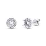 0.40ct 14k White Gold Diamond Semi-mount Earring