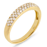 0.38ct 14k Yellow Gold Diamond Lady's Pave Band