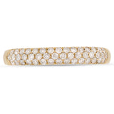 0.38ct 14k Yellow Gold Diamond Lady's Pave Band