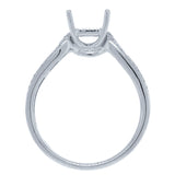 0.42ct 18k White Gold Diamond Semi-mount Ring
