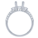 0.76ct 18k White Gold Diamond Semi-mount Ring