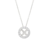 0.21ct 14k White Gold Diamond Semi-mount Pendant