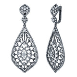4.14ct 14k Black Rhodium Diamond Earring
