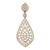 2.25ct 14k Rose Gold Diamond Pendant