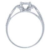 0.15ct 14k White Gold Diamond Pave Lady's Ring