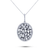 3.48ct 14k Two-tone Gold with Black Rhodium Diamond Pendant