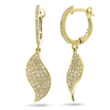 0.67ct 14k Yellow Gold Diamond Earring