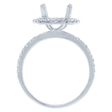 0.39ct 18k White Gold Diamond Semi-mount Ring