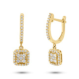 0.32ct 14k Yellow Gold Diamond Earring