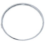 3.15ct 14k White Gold Diamond Bangle