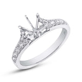 0.36ct 18k White Gold Diamond Semi-mount Ring