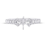 0.36ct 18k White Gold Diamond Semi-mount Ring