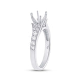 0.36ct 18k White Gold Diamond Semi-mount Ring