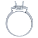 0.37ct 14k White Gold Diamond Semi-mount Ring
