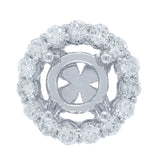 0.60ct 18k White Gold Diamond Semi-mount Pendant