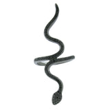 0.33ct 14k Black Rhodium Black Diamond Snake Ring