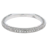 0.70ct 18k White Gold Diamond Lady's Band Size 8.25