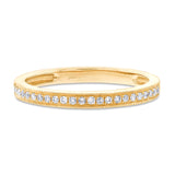 0.12ct 14k Yellow Gold Diamond Lady's Band