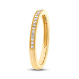 0.12ct 14k Yellow Gold Diamond Lady's Band