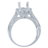 0.75ct 18k White Gold Diamond Semi-mount Ring