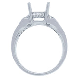 0.40ct 18k White Gold Diamond Semi-mount Ring