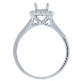 0.32ct 14k White Gold Diamond Semi-mount Ring