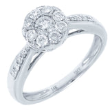 0.58ct 14k White Gold Diamond Lady's Ring