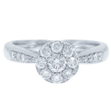 0.58ct 14k White Gold Diamond Lady's Ring